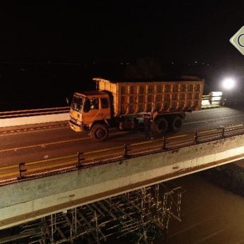 Loading Test Jembatan Lais Palembang - Sumatera Selatan